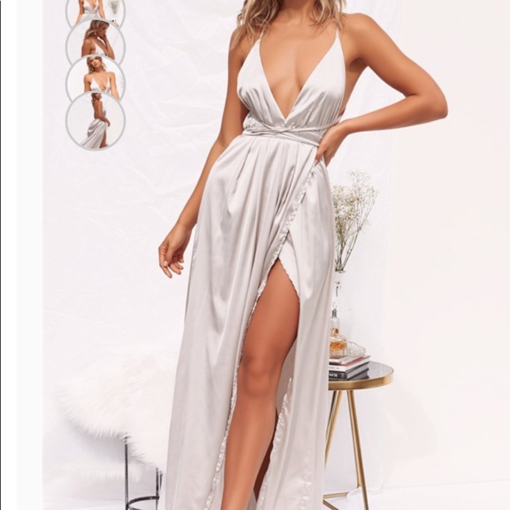 Prom dress, also worn for a wedding